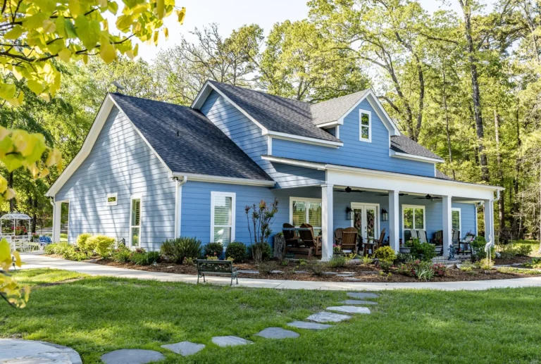 Custom home exterior built by Goforth Custom Builders in East Texas