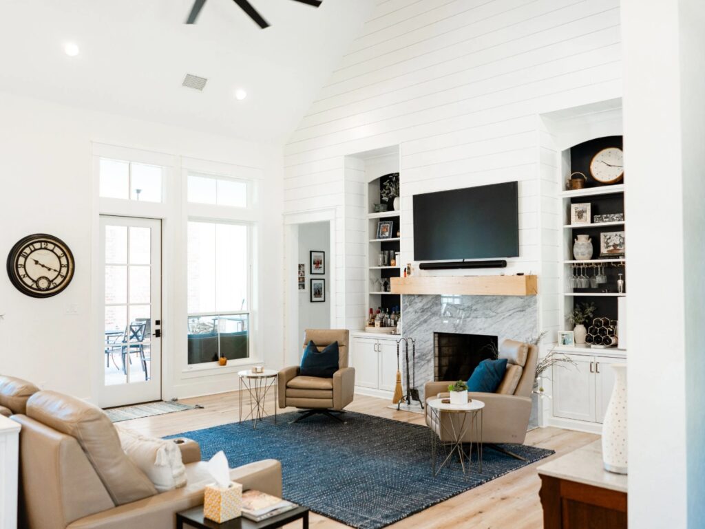 Interior design planning for a custom home in Hallsville Texas